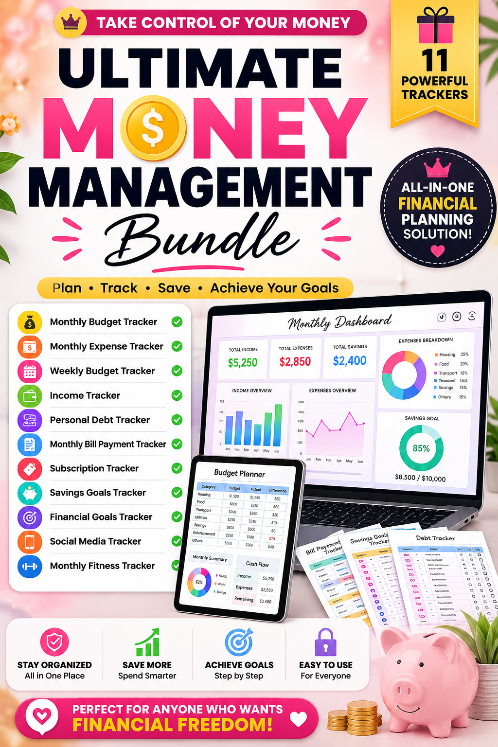 Ultimate Money Management Bundle Trackers